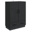 Sideboard med skuffe Sort 66 x 34,5 x 92 cm Konstrueret træ