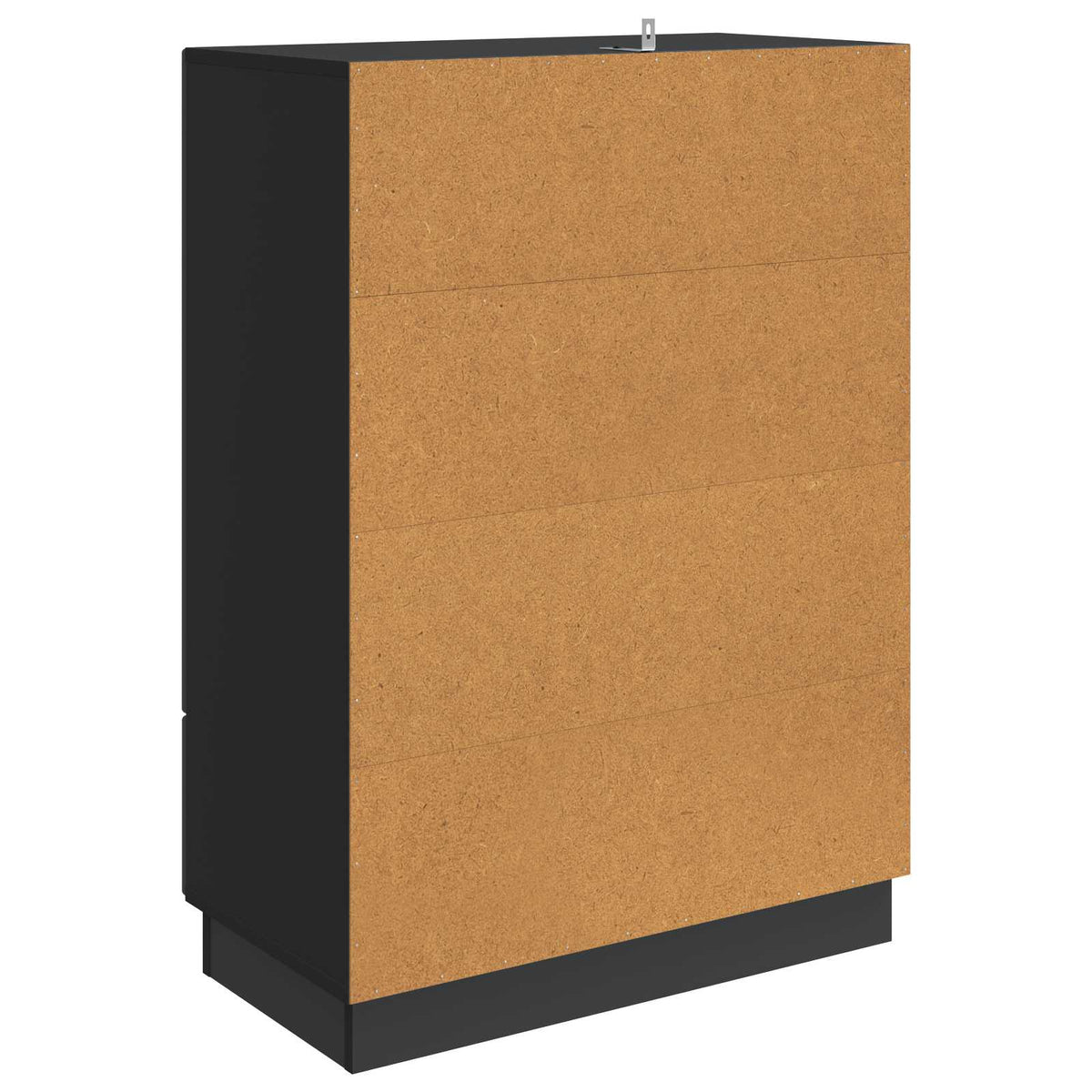 Sideboard med skuffe Sort 66 x 34,5 x 92 cm Konstrueret træ