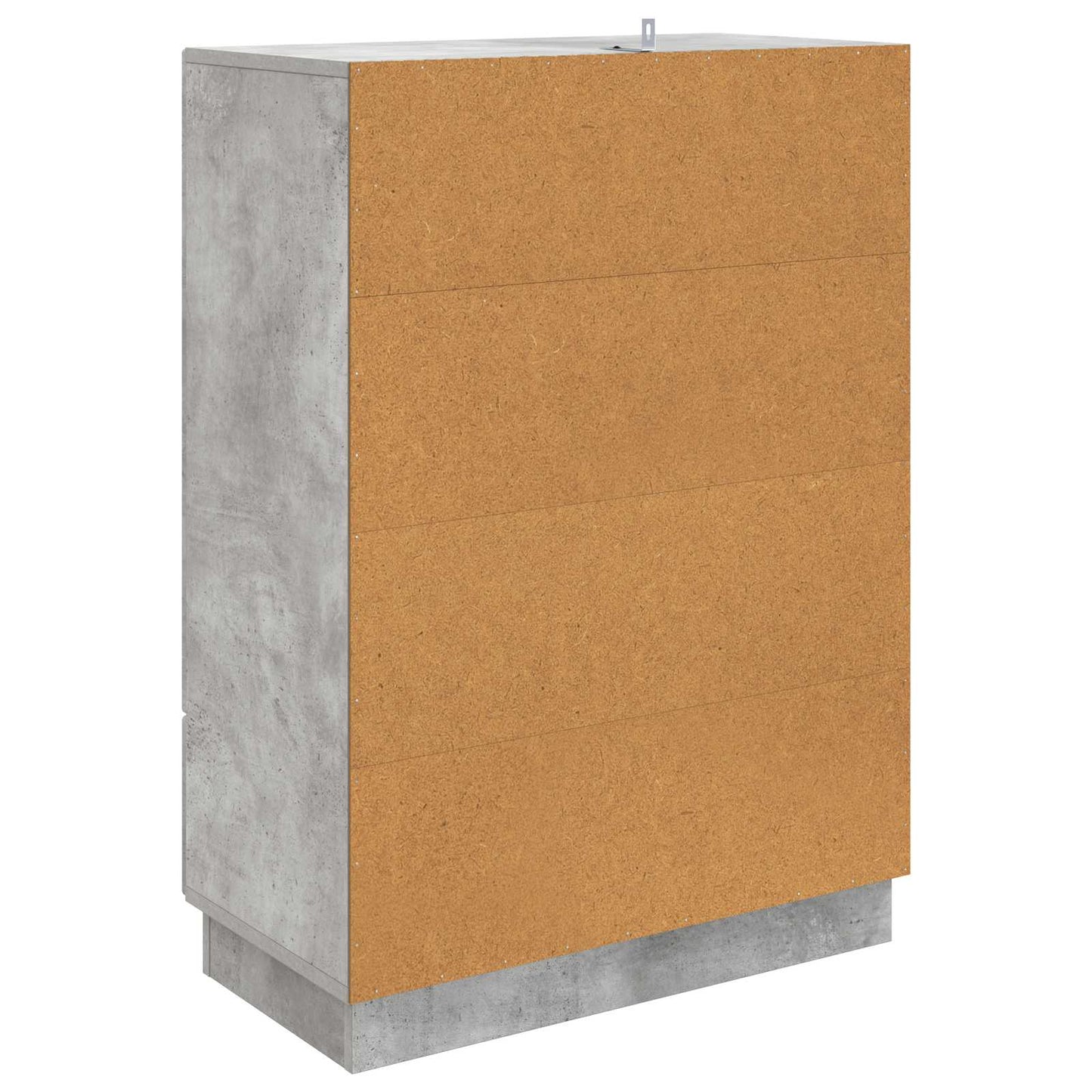 Sideboard med skuffe Betongrå 66 x 34,5 x 92 cm Konstrueret træ