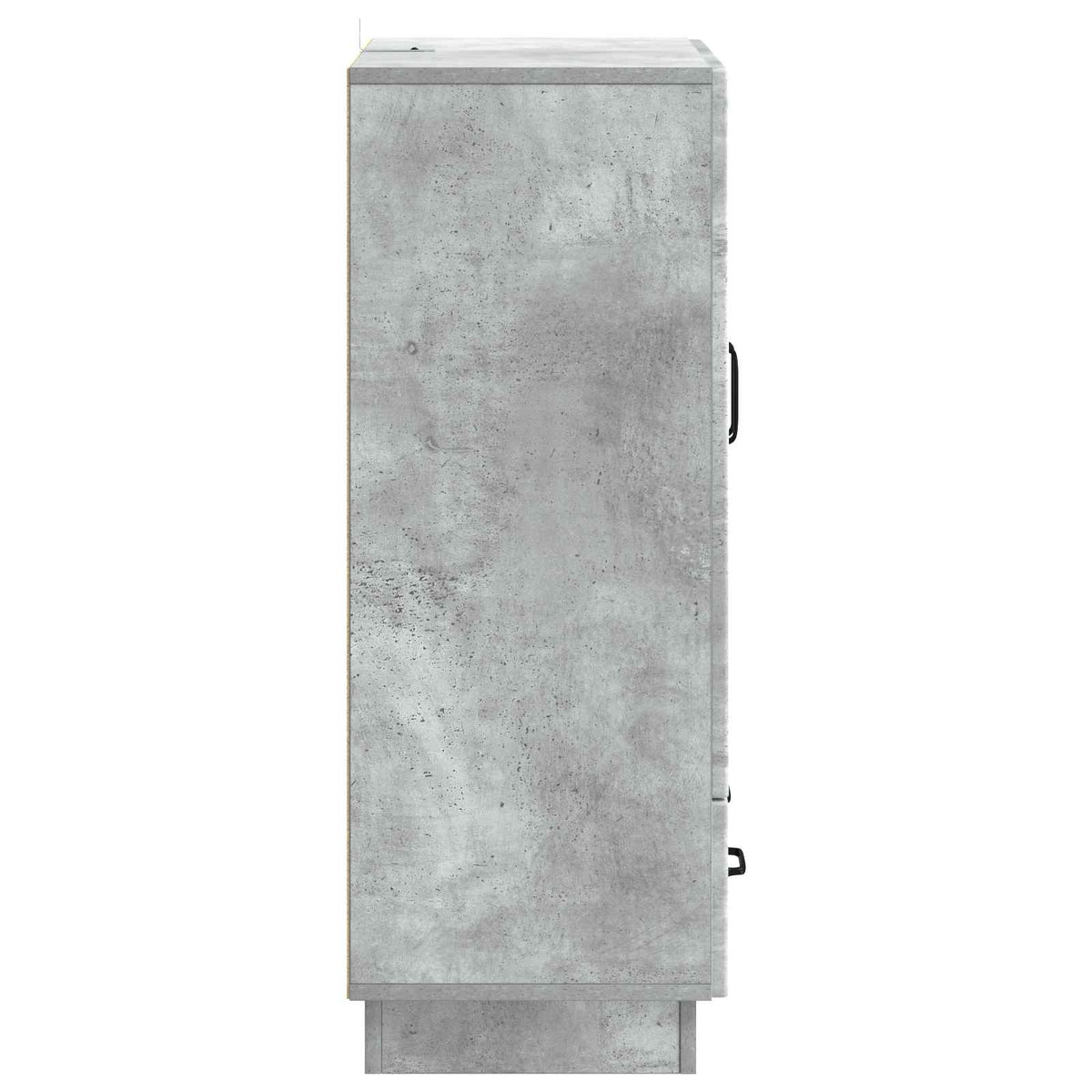 Sideboard med skuffe Betongrå 66 x 34,5 x 92 cm Konstrueret træ