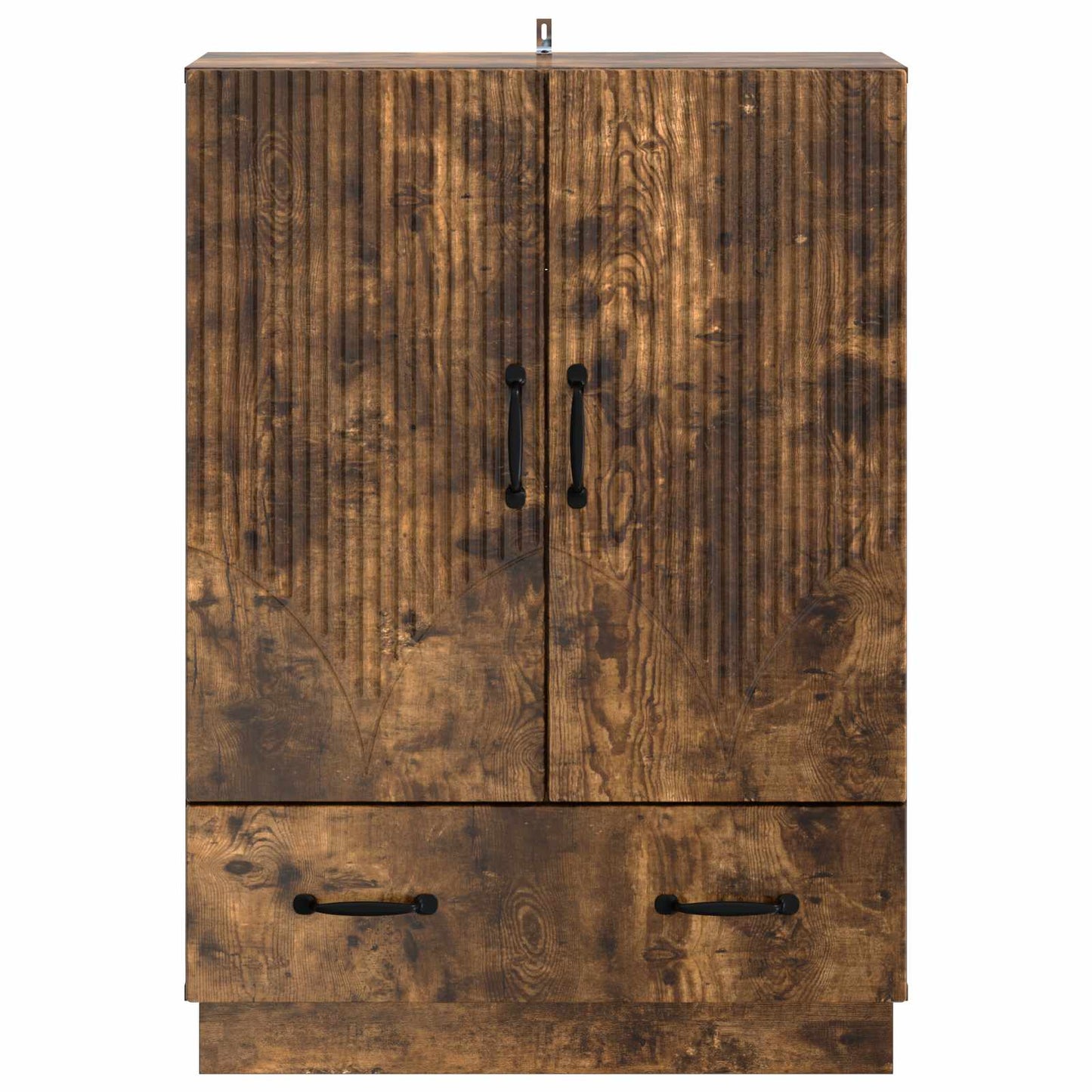 Sideboard med skuffe Røget eg 66 x 34,5 x 92 cm Konstrueret træ