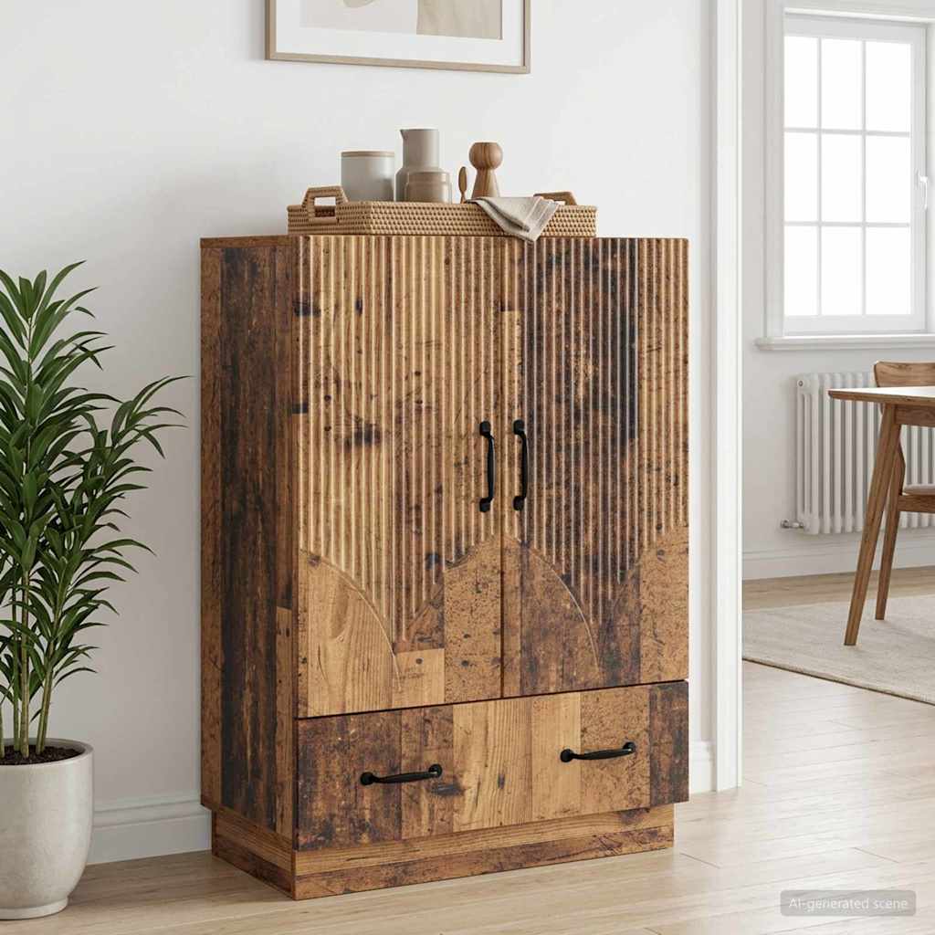 Sideboard Gammelt træ 66 x 34,5 x 92 cm Konstrueret træ