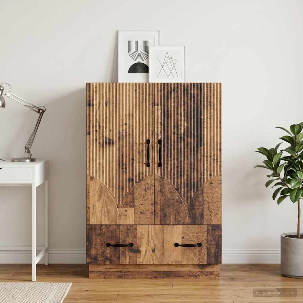 Sideboard Gammelt træ 66 x 34,5 x 92 cm Konstrueret træ