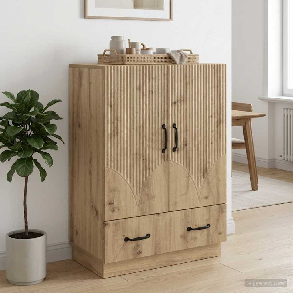 Sideboard Artisan-eg 66 x 34,5 x 92 cm Konstrueret træ