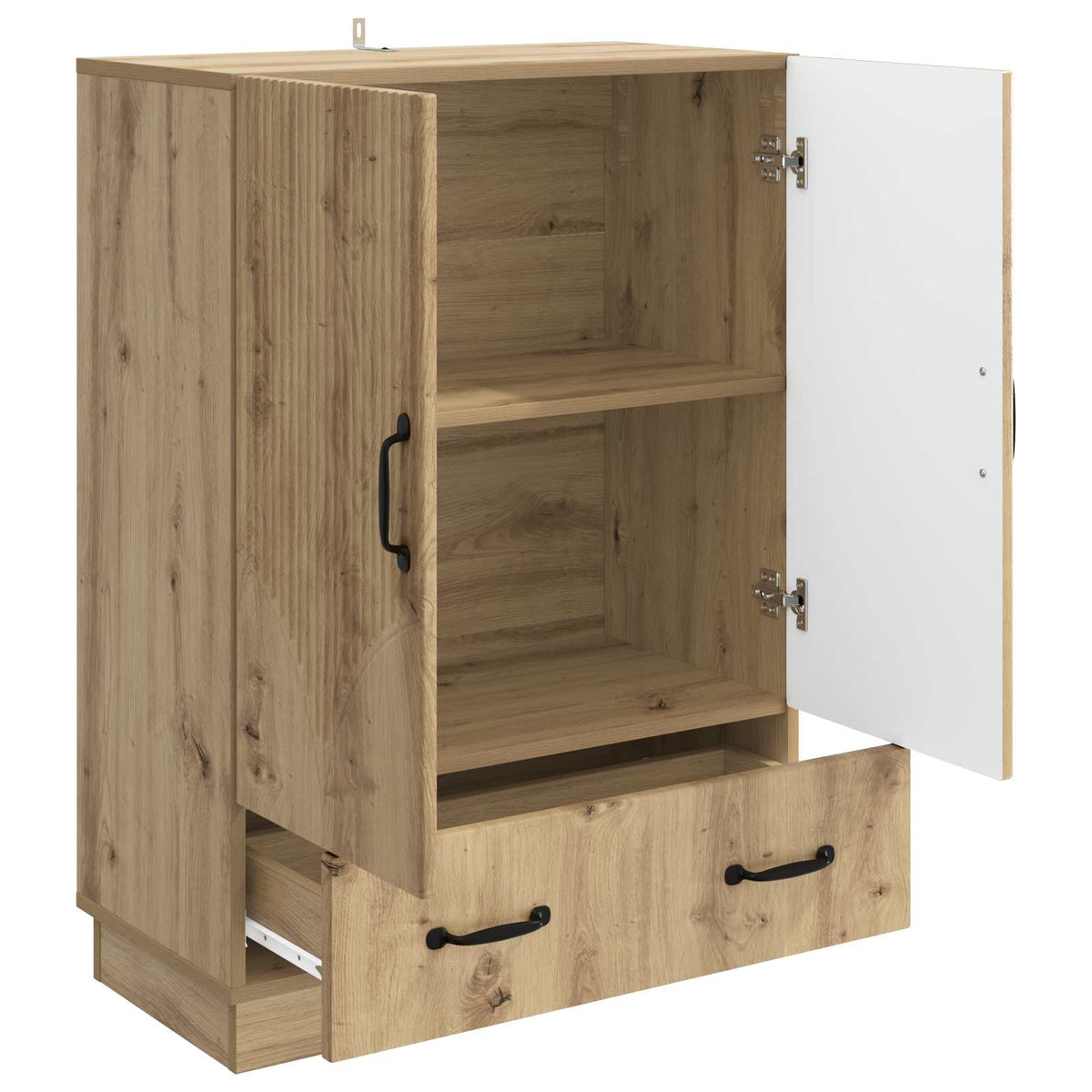 Sideboard Artisan-eg 66 x 34,5 x 92 cm Konstrueret træ