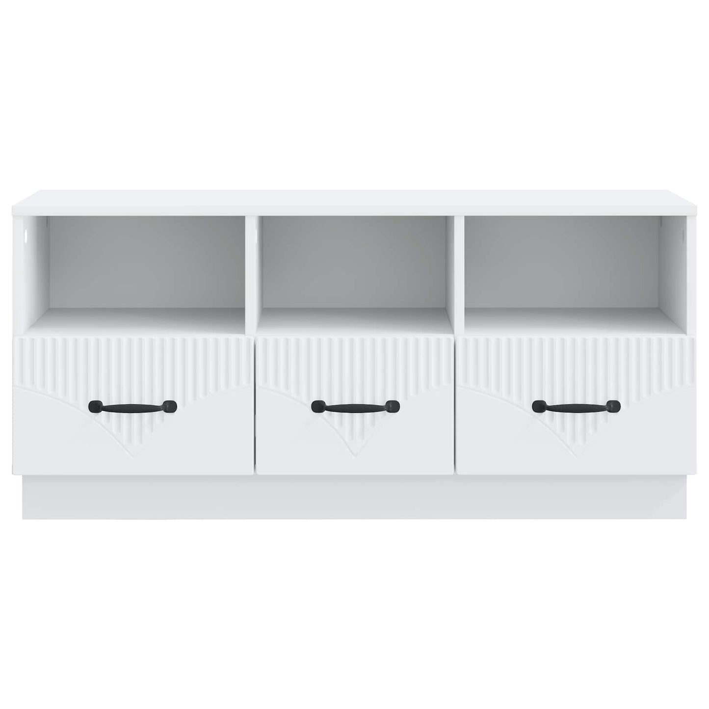 TV-skab med skuffe Hvid 102 x 34,5 x 47 cm Konstrueret træ