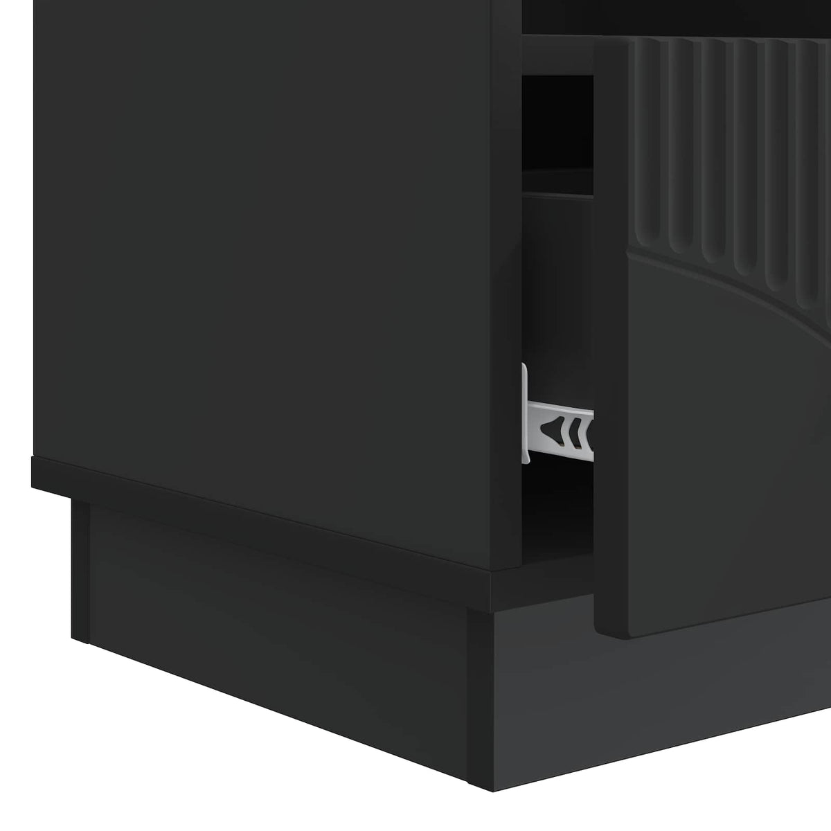 TV-skab med skuffe Sort 102 x 34,5 x 47 cm Konstrueret træ