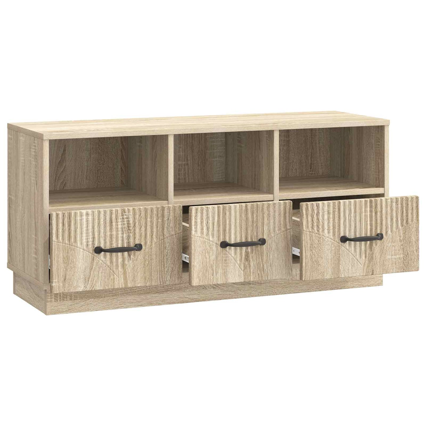 TV-skab med skuffe Sonoma-eg 102 x 34,5 x 47 cm Konstrueret træ