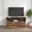 TV-skab med skuffe Røget eg 102 x 34,5 x 47 cm Konstrueret træ