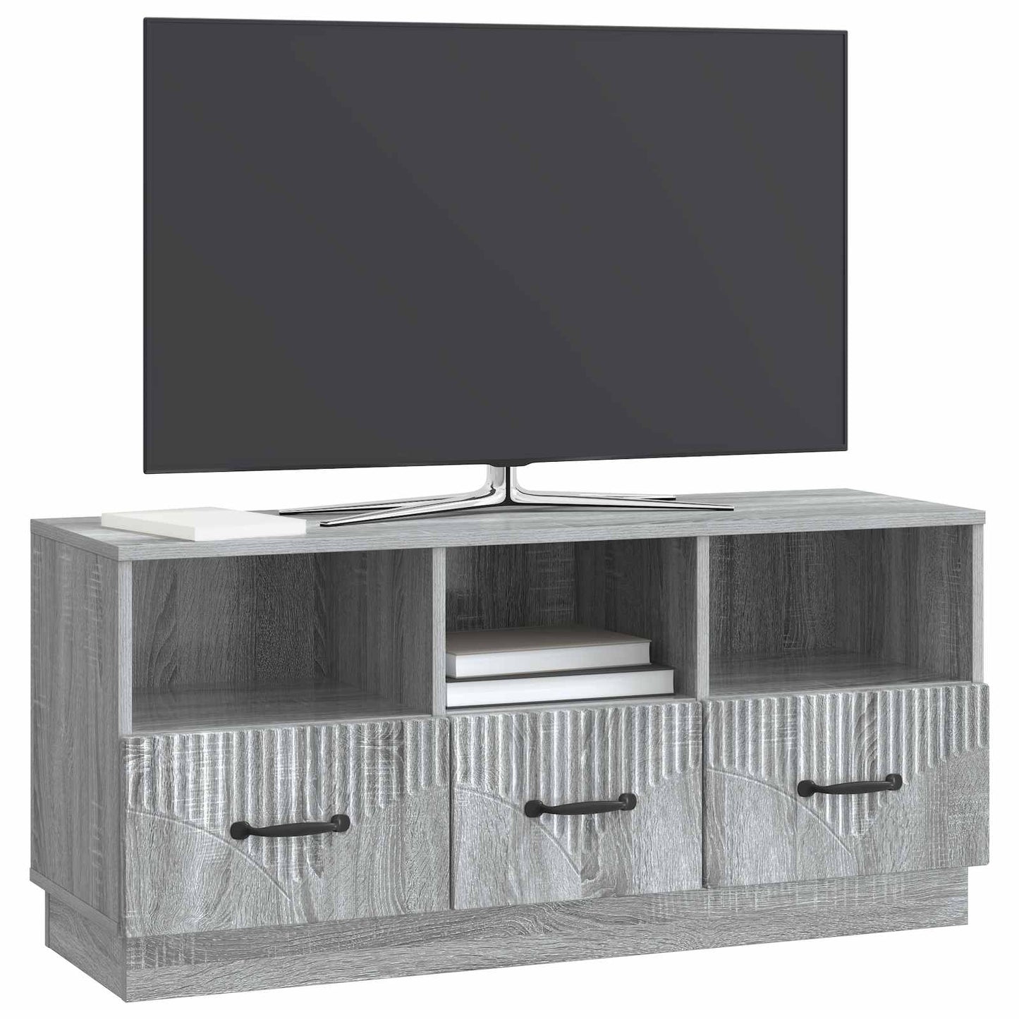 TV-skab Grå sonoma-eg 102 x 34,5 x 47 cm Konstrueret træ