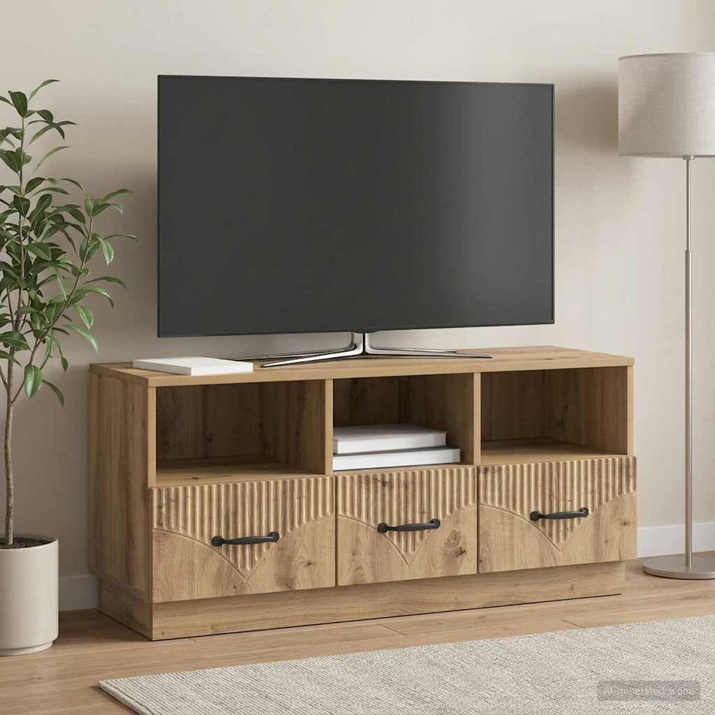 TV-skab 102 x 34,5 x 47 cm Artisan-eg Konstrueret træ