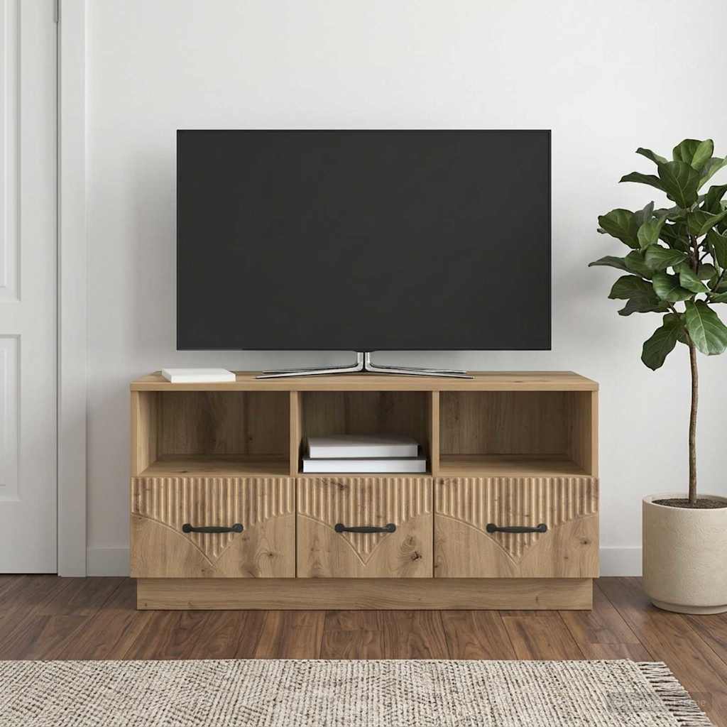 TV-skab 102 x 34,5 x 47 cm Artisan-eg Konstrueret træ