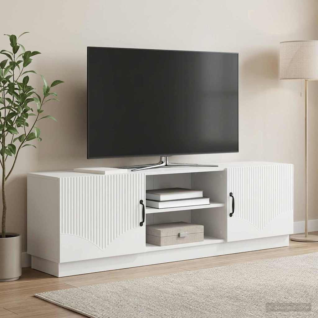 TV-skab Hvid 150 x 31 x 47 cm Konstrueret træ