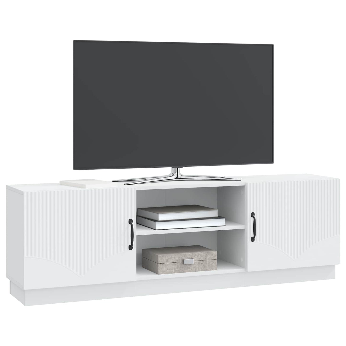 TV-skab Hvid 150 x 31 x 47 cm Konstrueret træ
