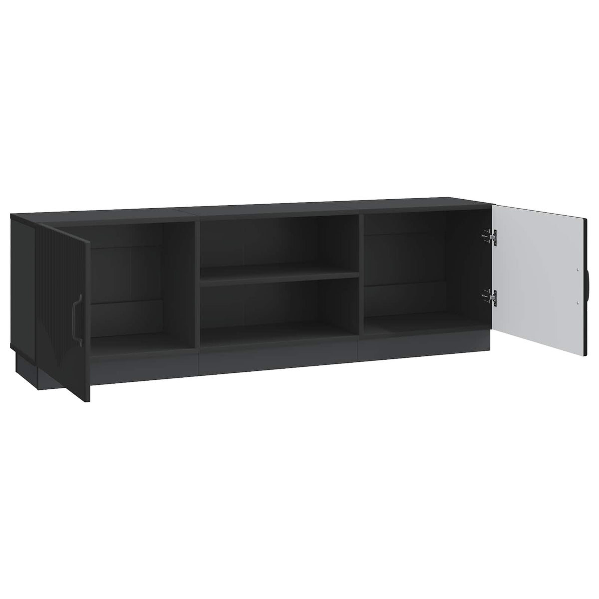 TV-skab Sort 150 x 31 x 47 cm Konstrueret træ
