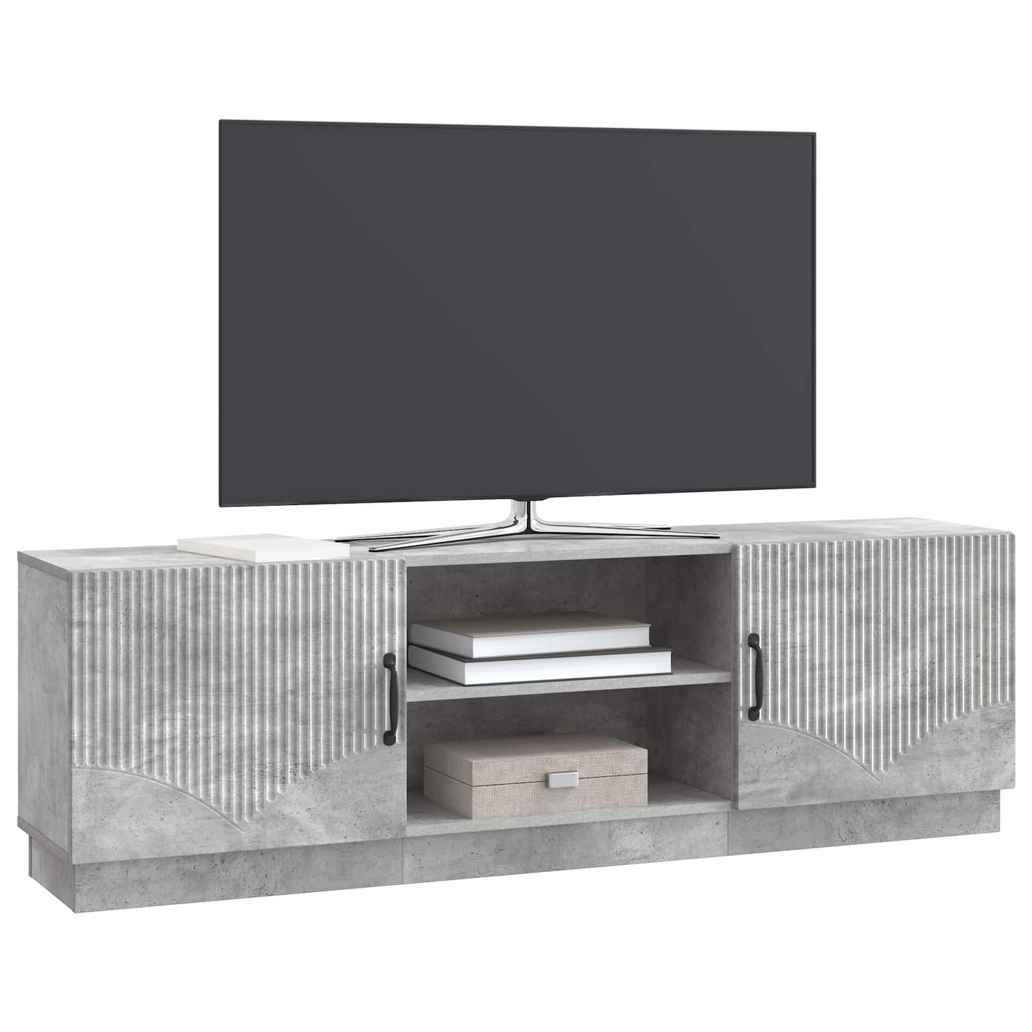 TV-skab Betongrå 150 x 31 x 47 cm Konstrueret træ
