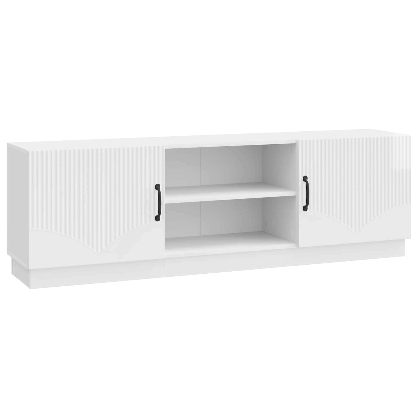 TV-skab Hvid højglans 150 x 31 x 47 cm Konstrueret træ