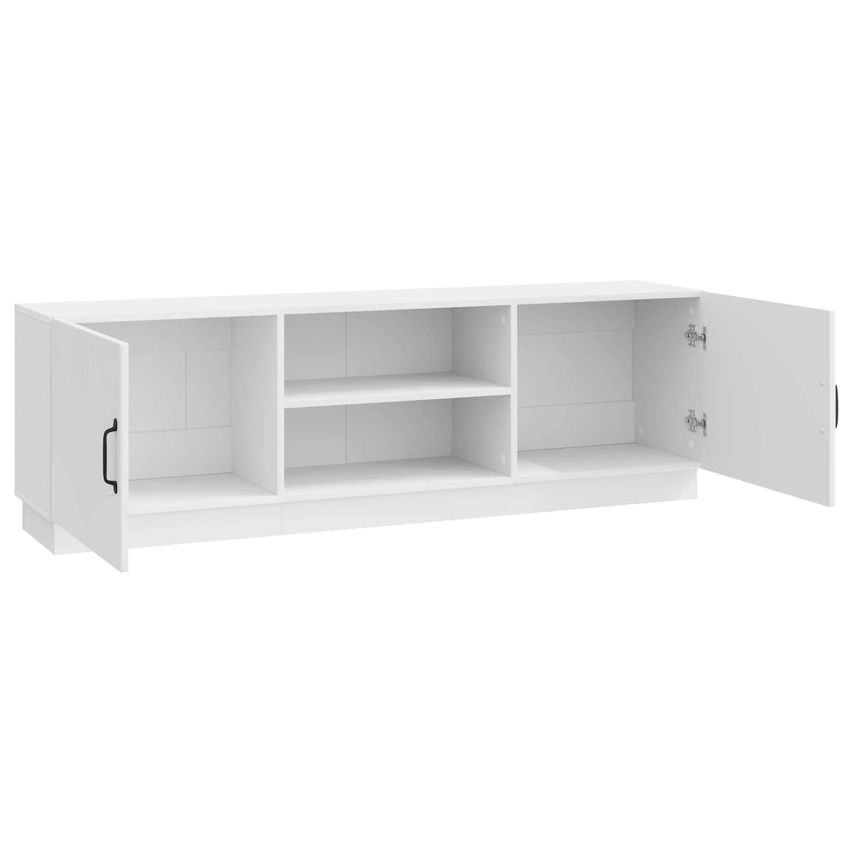 TV-skab Hvid højglans 150 x 31 x 47 cm Konstrueret træ