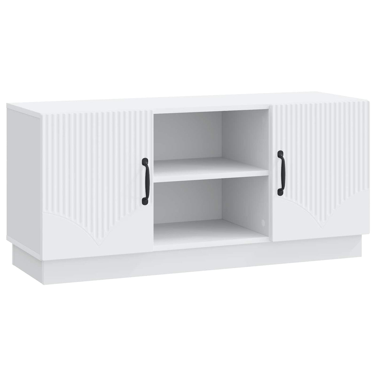 TV-skab Hvid 102 x 34,5 x 47 cm Konstrueret træ
