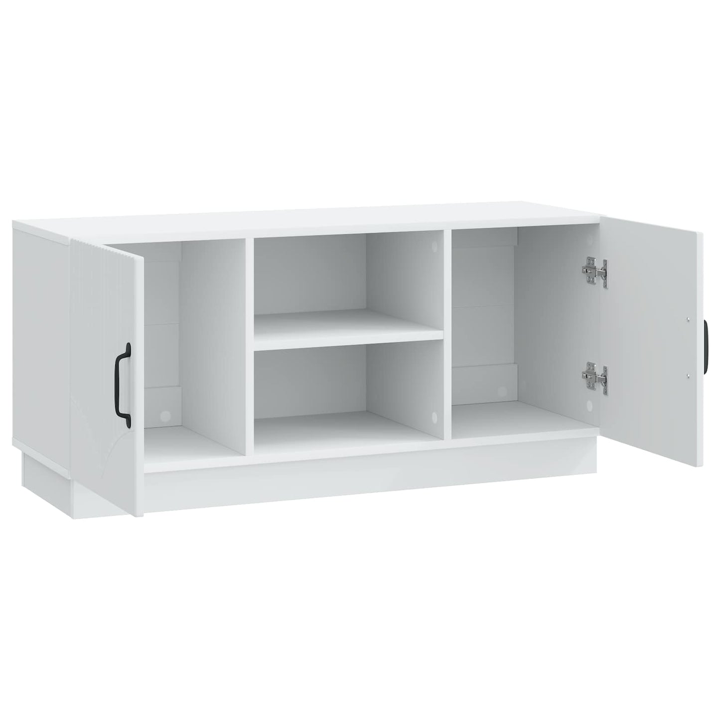 TV-skab Hvid 102 x 34,5 x 47 cm Konstrueret træ