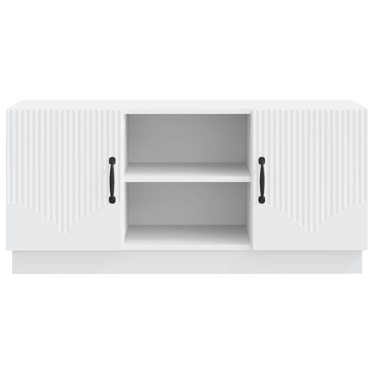 TV-skab Hvid 102 x 34,5 x 47 cm Konstrueret træ