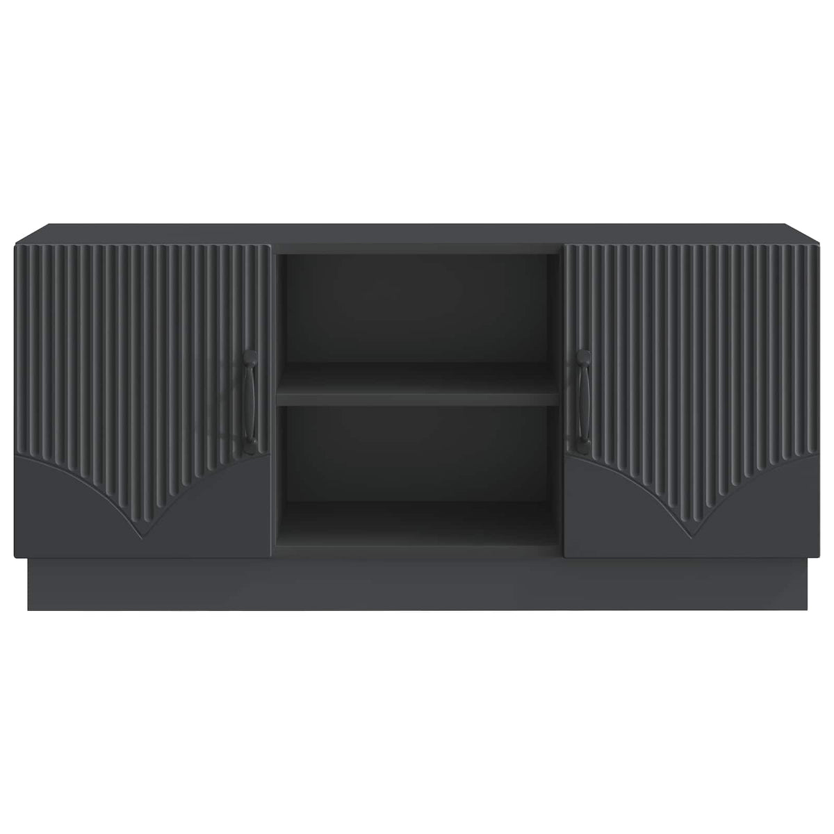 TV-skab 102 x 34,5 x 47 cm Sort Konstrueret træ