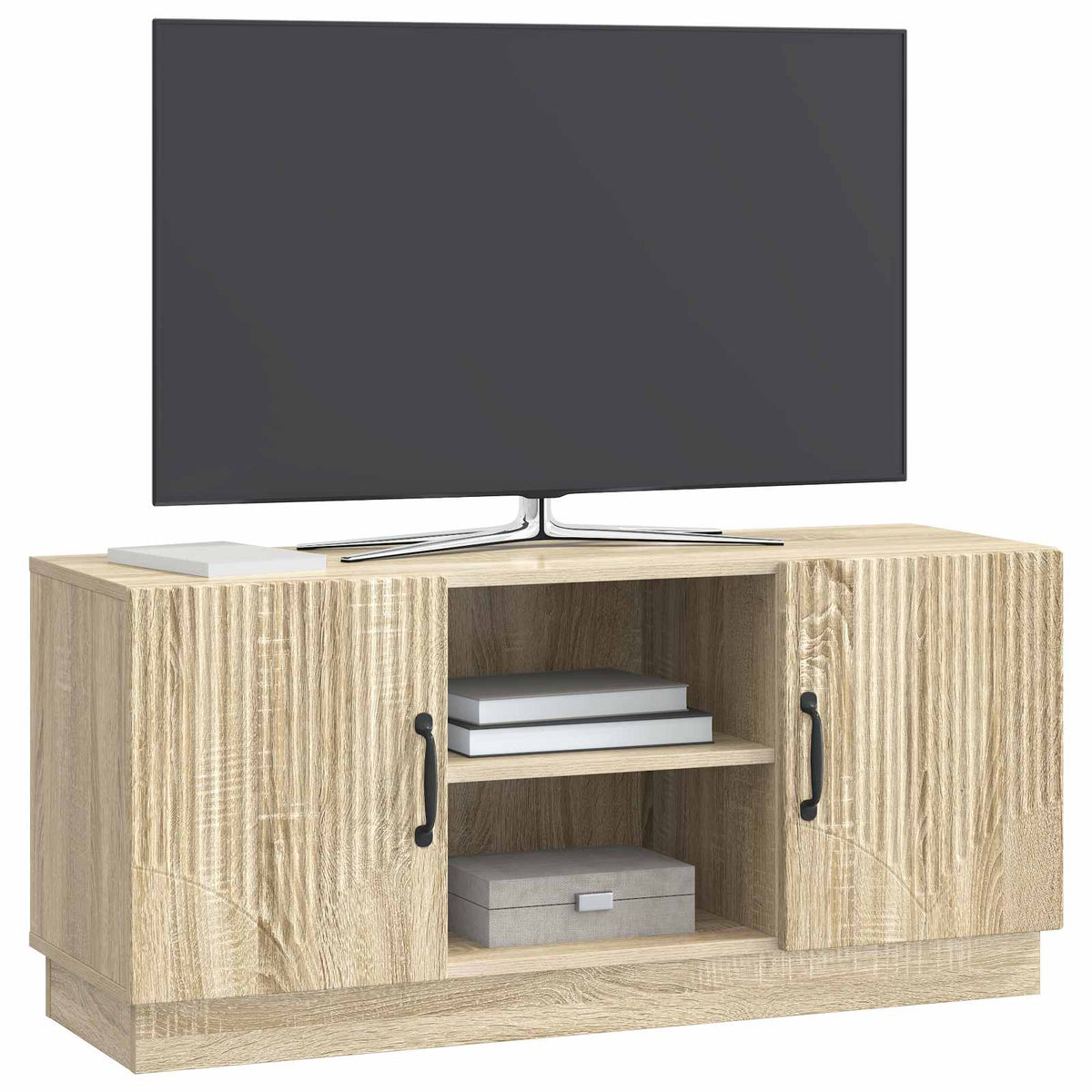 TV-skab 102 x 34,5 x 47 cm Sonoma-eg Konstrueret træ