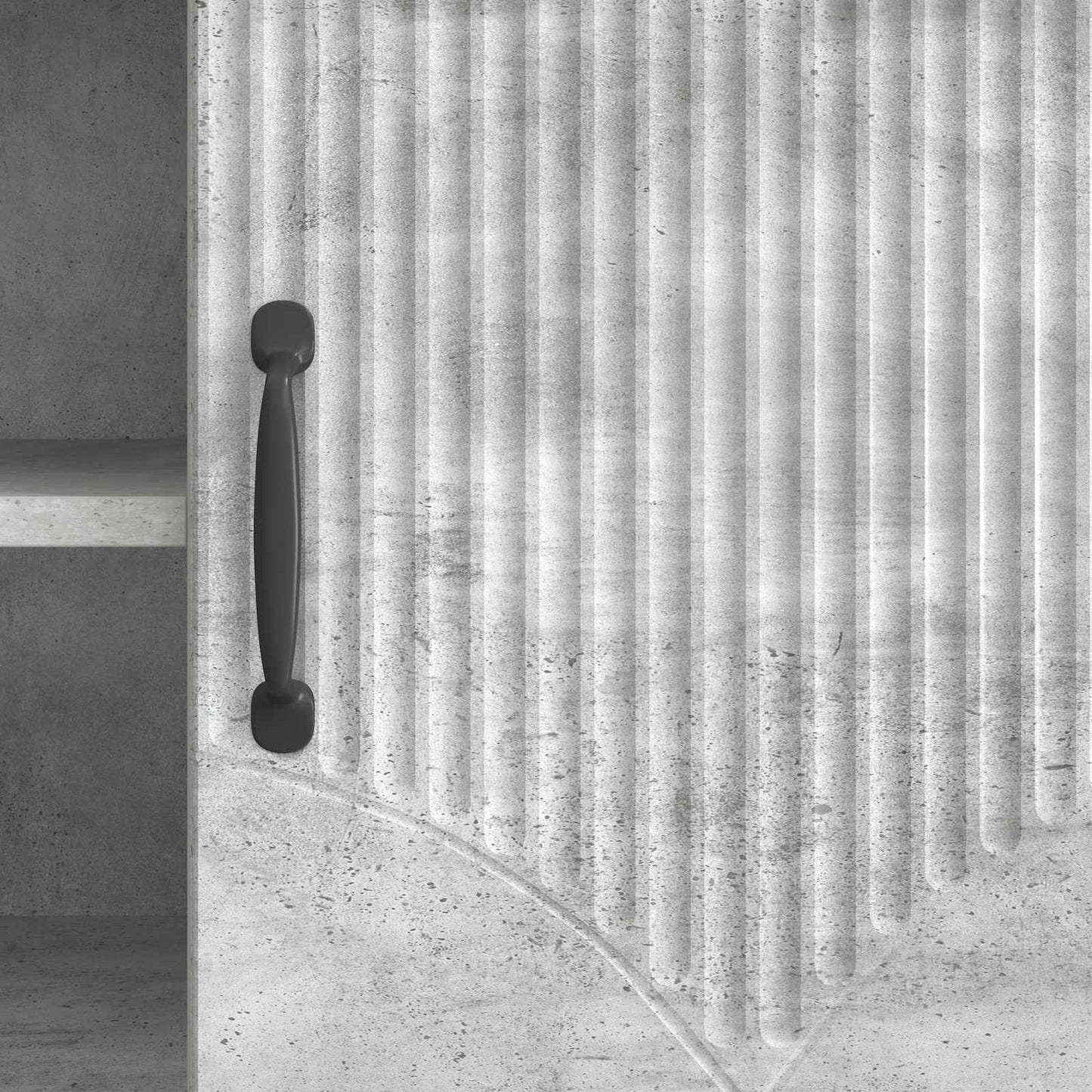 TV-skab 102 x 34,5 x 47 cm Betongrå Konstrueret træ