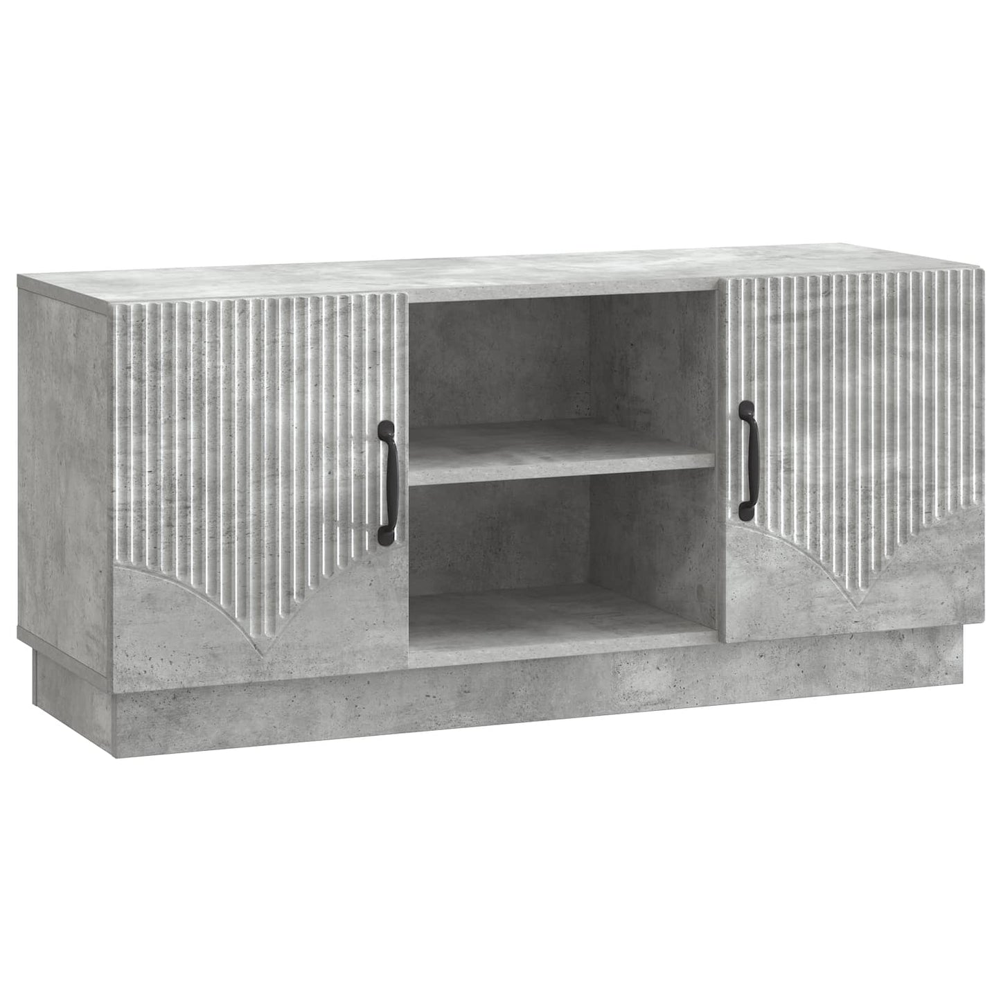 TV-skab 102 x 34,5 x 47 cm Betongrå Konstrueret træ
