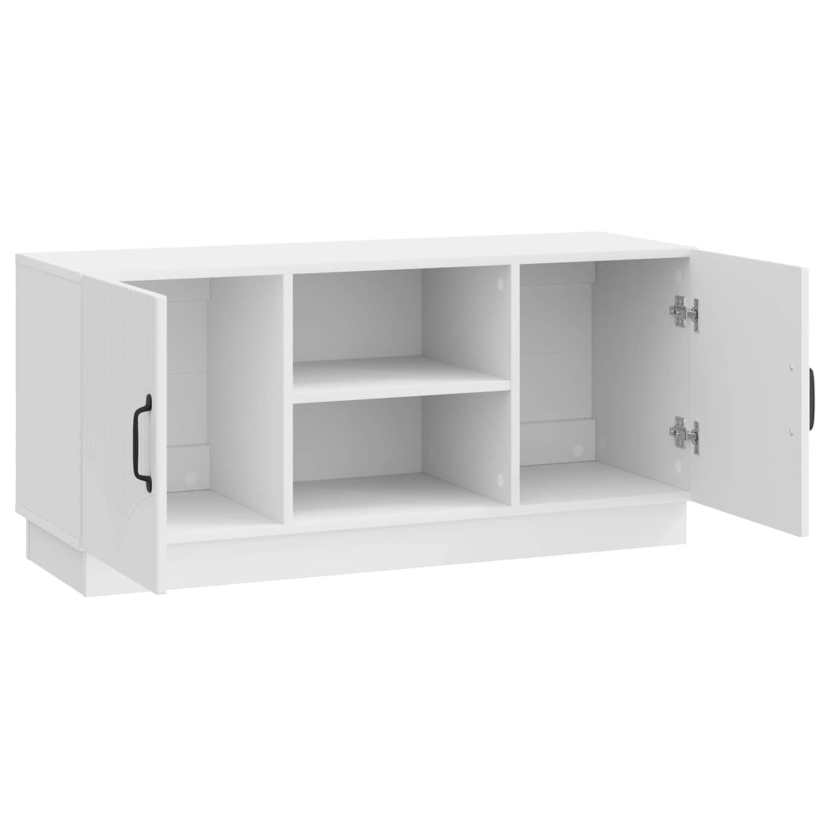 TV-skab 102 x 34,5 x 47 cm Hvid højglans Konstrueret træ