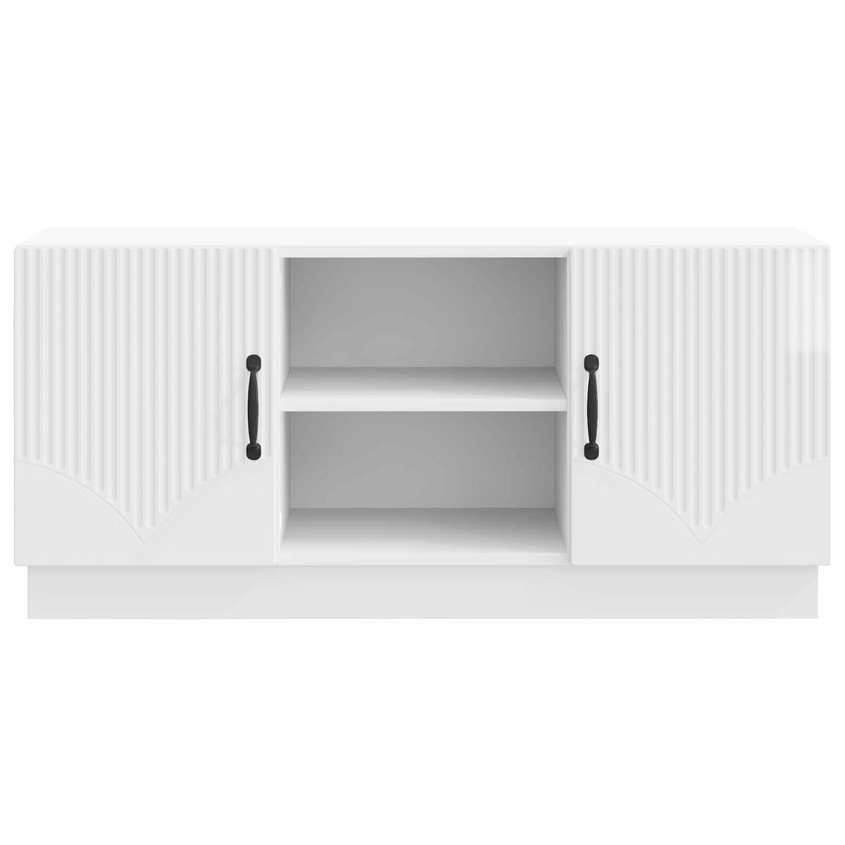 TV-skab 102 x 34,5 x 47 cm Hvid højglans Konstrueret træ