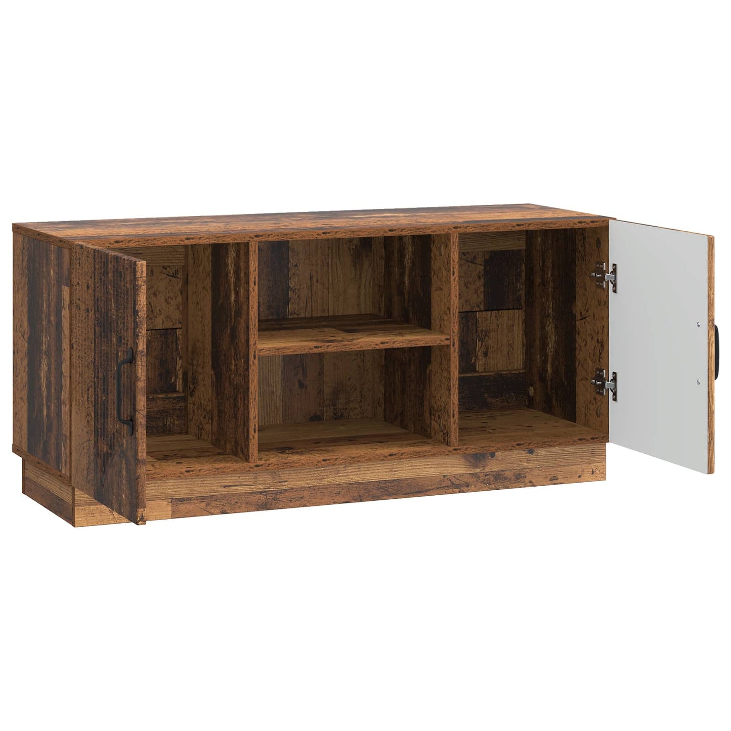 TV-skab 102 x 34,5 x 47 cm Gammelt træ Konstrueret træ