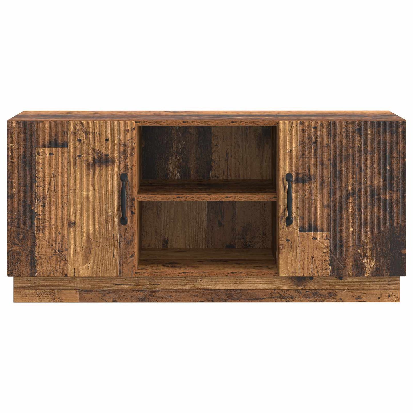 TV-skab 102 x 34,5 x 47 cm Gammelt træ Konstrueret træ