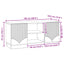 TV-skab 102 x 34,5 x 47 cm Gammelt træ Konstrueret træ