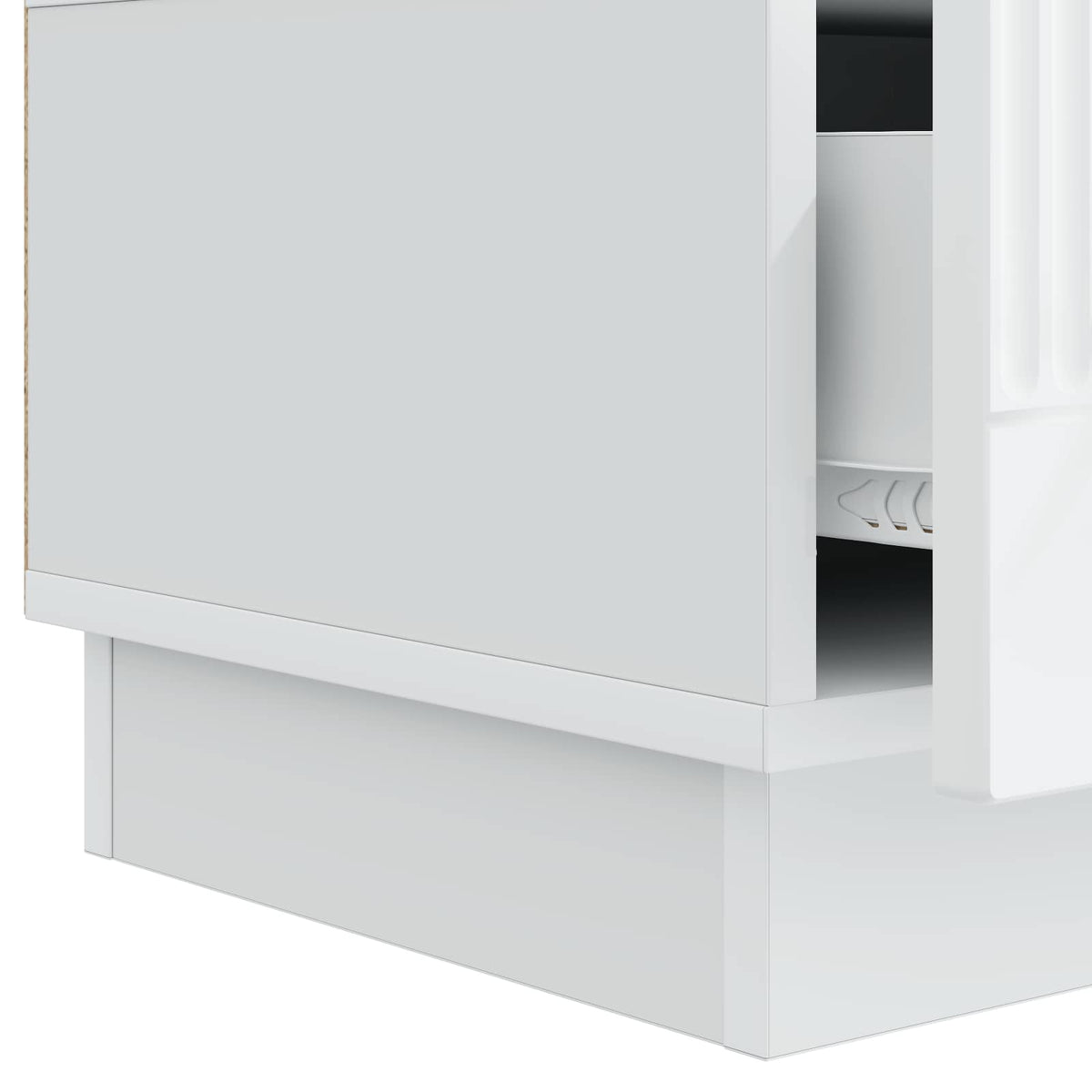 TV-skab med skuffe Hvid 147 x 34,5 x 27 cm Konstrueret træ