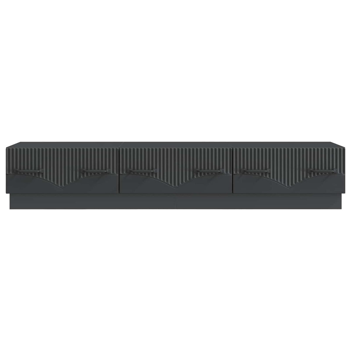 TV-skab med skuffe Sort 147 x 34,5 x 27 cm Konstrueret træ