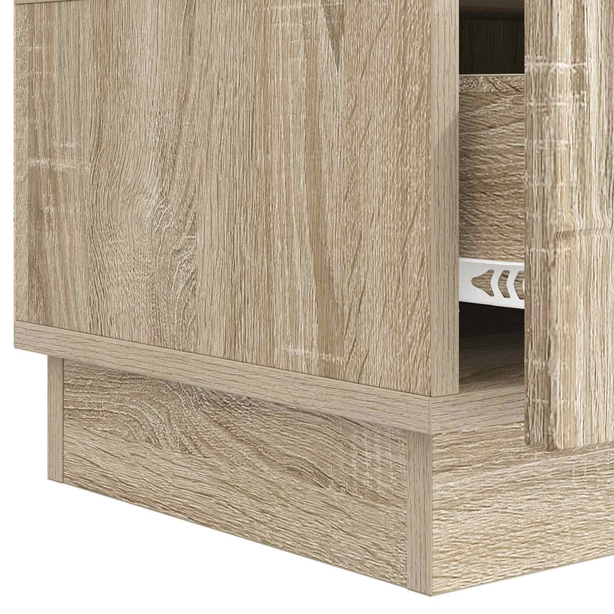 TV-skab med skuffe Sonoma-eg 147 x 34,5 x 27 cm Konstrueret træ