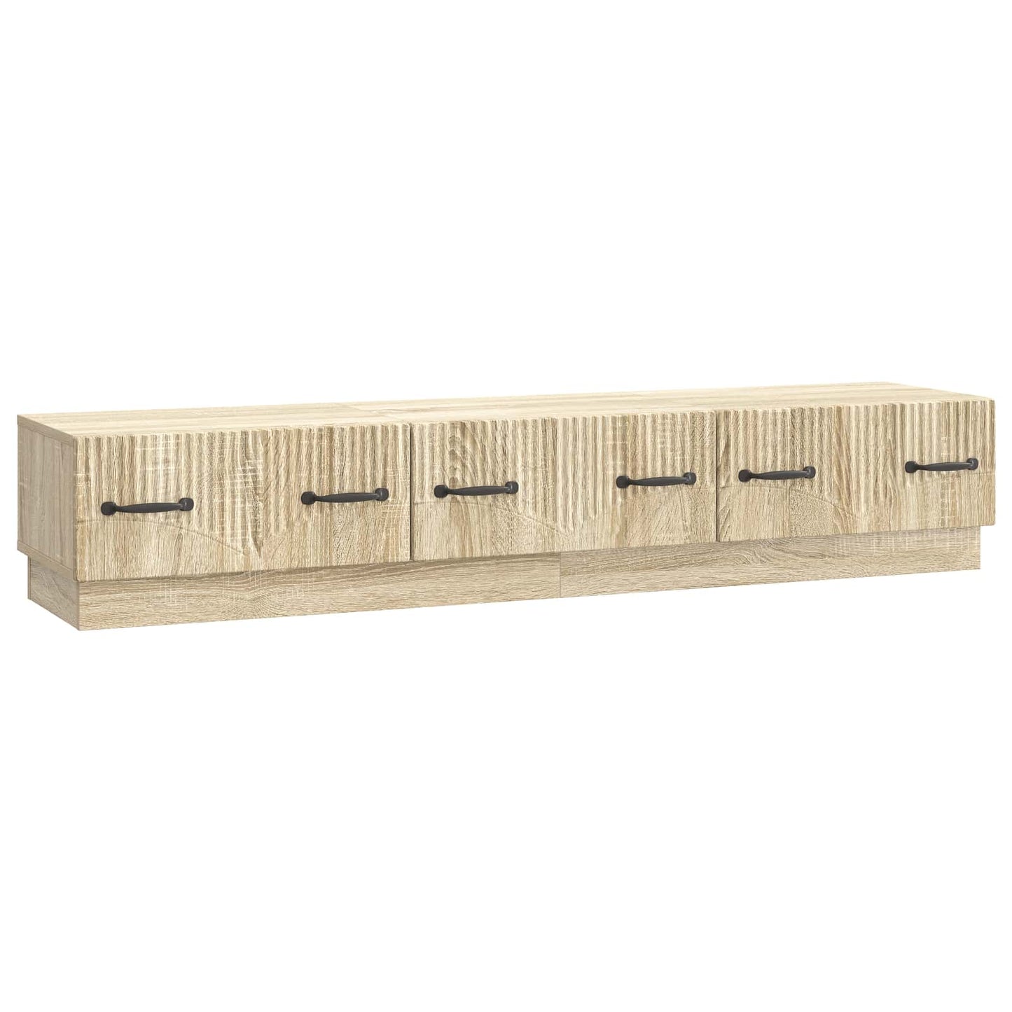 TV-skab med skuffe Sonoma-eg 147 x 34,5 x 27 cm Konstrueret træ