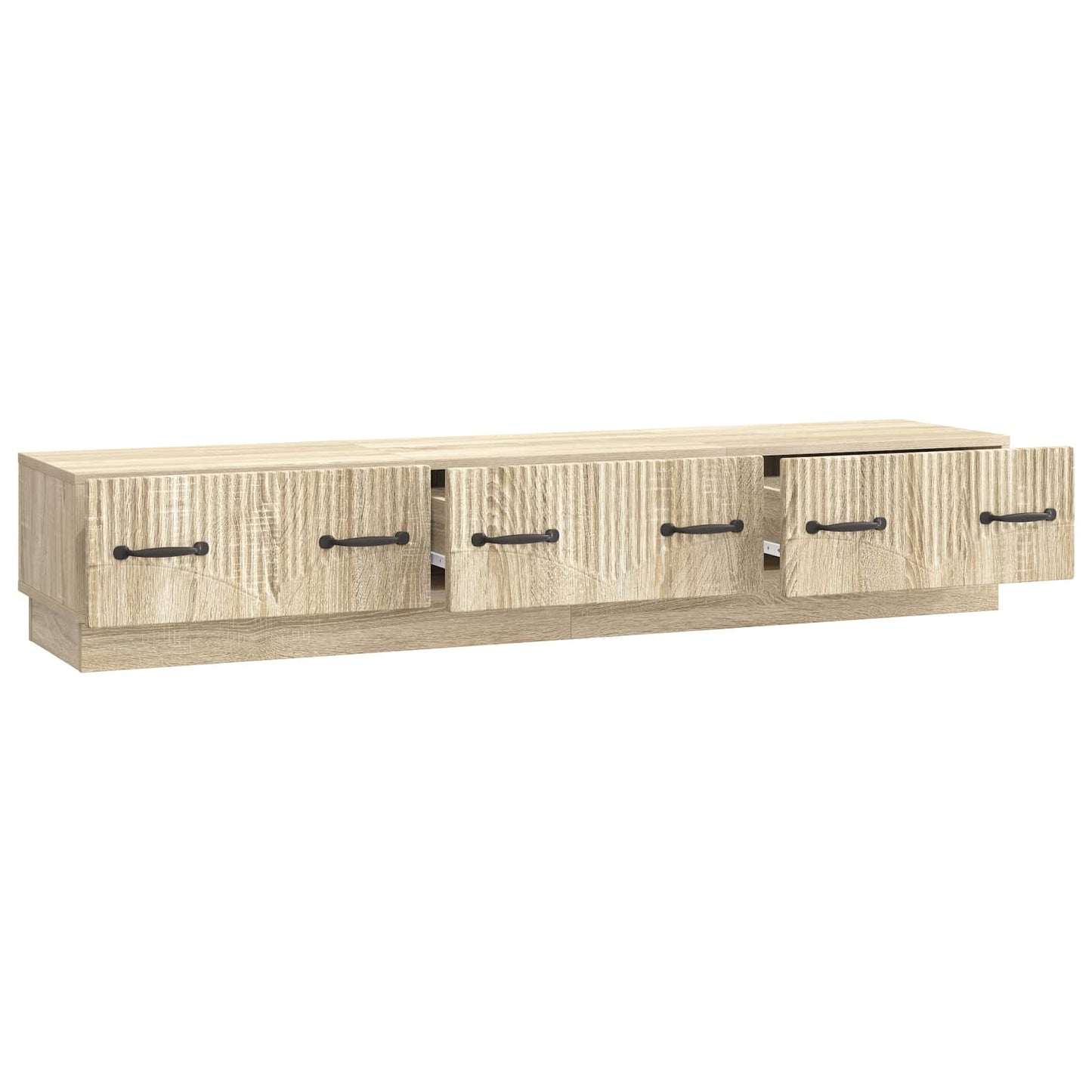TV-skab med skuffe Sonoma-eg 147 x 34,5 x 27 cm Konstrueret træ