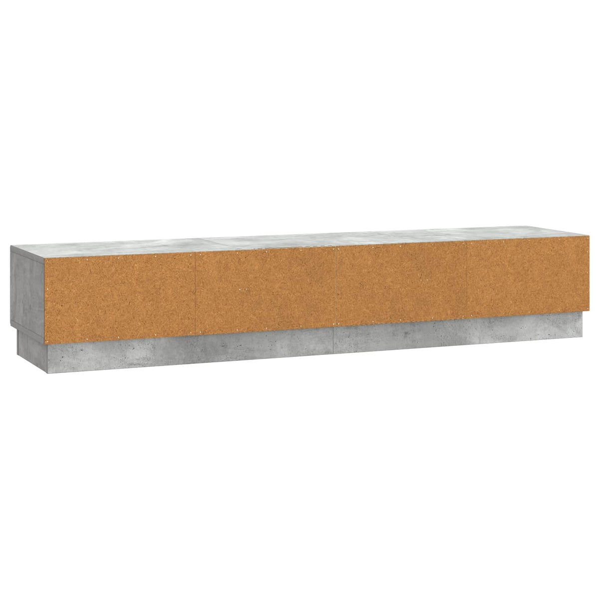 TV-skab med skuffe Betongrå 147 x 34,5 x 27 cm Konstrueret træ