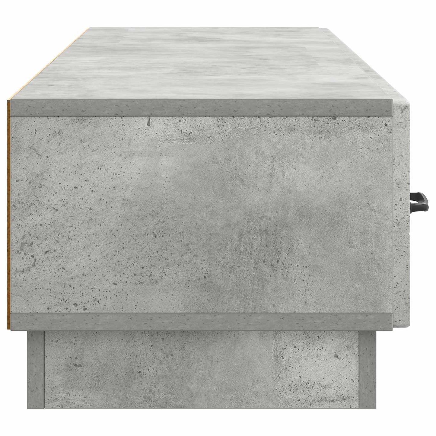 TV-skab med skuffe Betongrå 147 x 34,5 x 27 cm Konstrueret træ