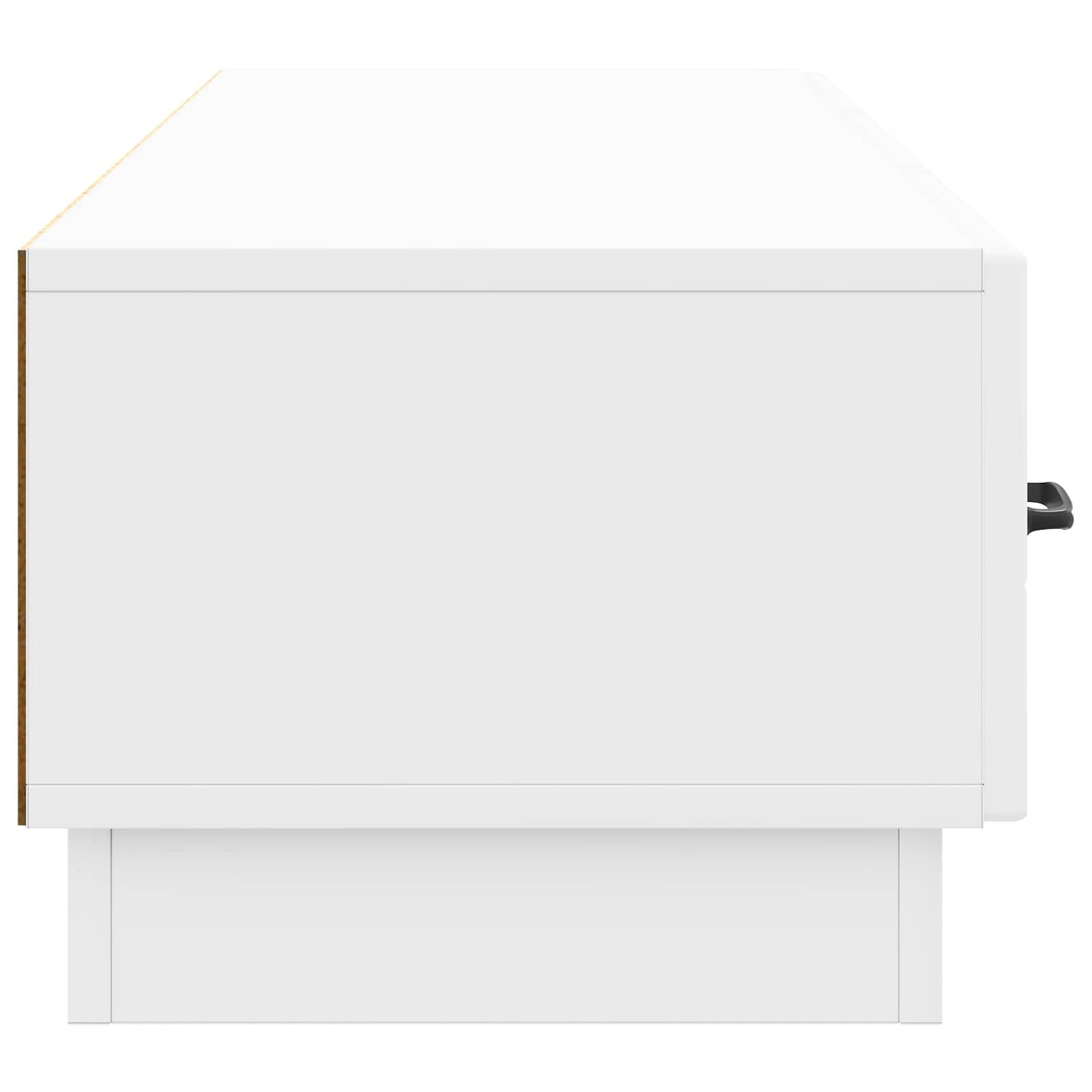 TV-skab Hvid højglans 147 x 34,5 x 27 cm Konstrueret træ