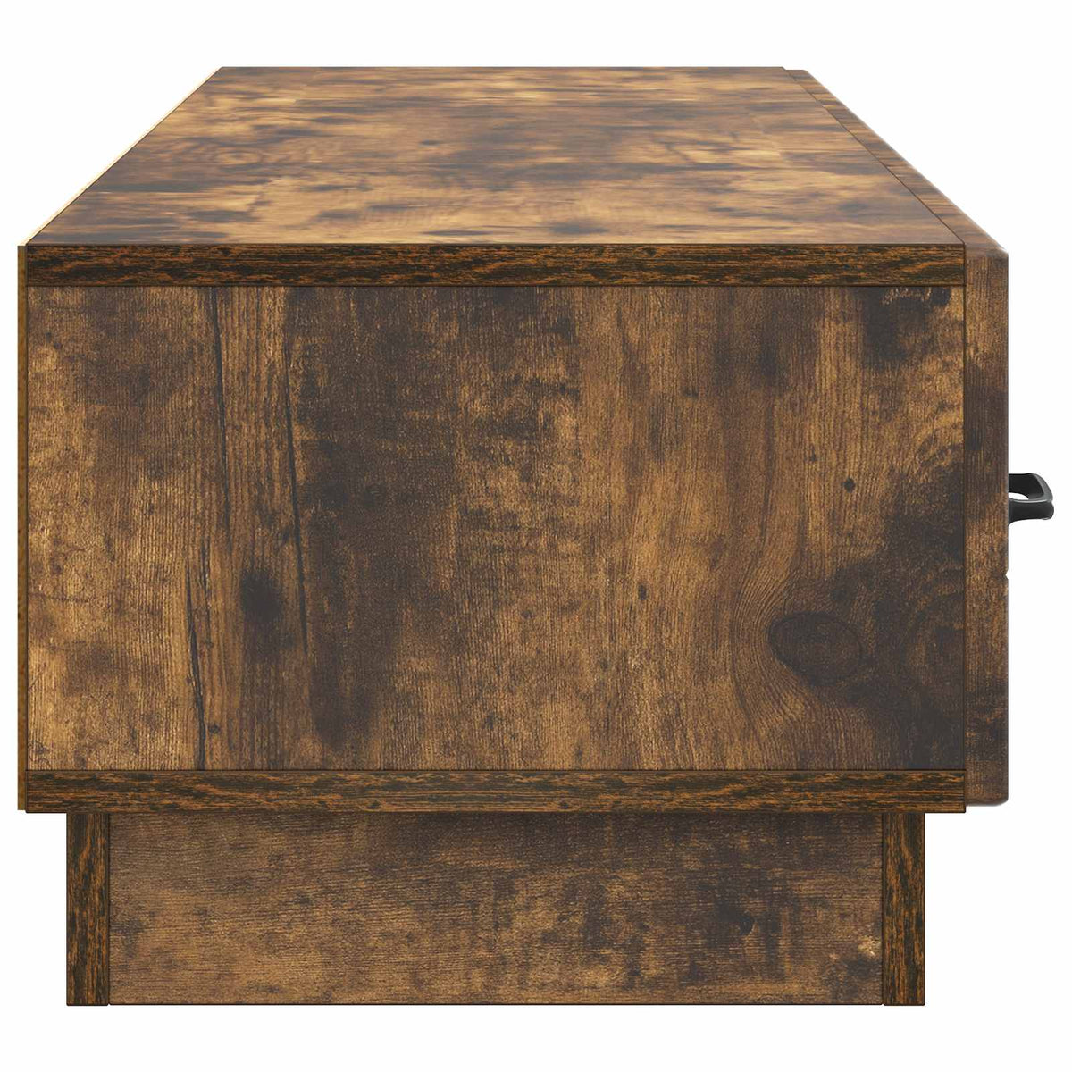 TV-skab med skuffe Røget eg 147 x 34,5 x 27 cm Konstrueret træ