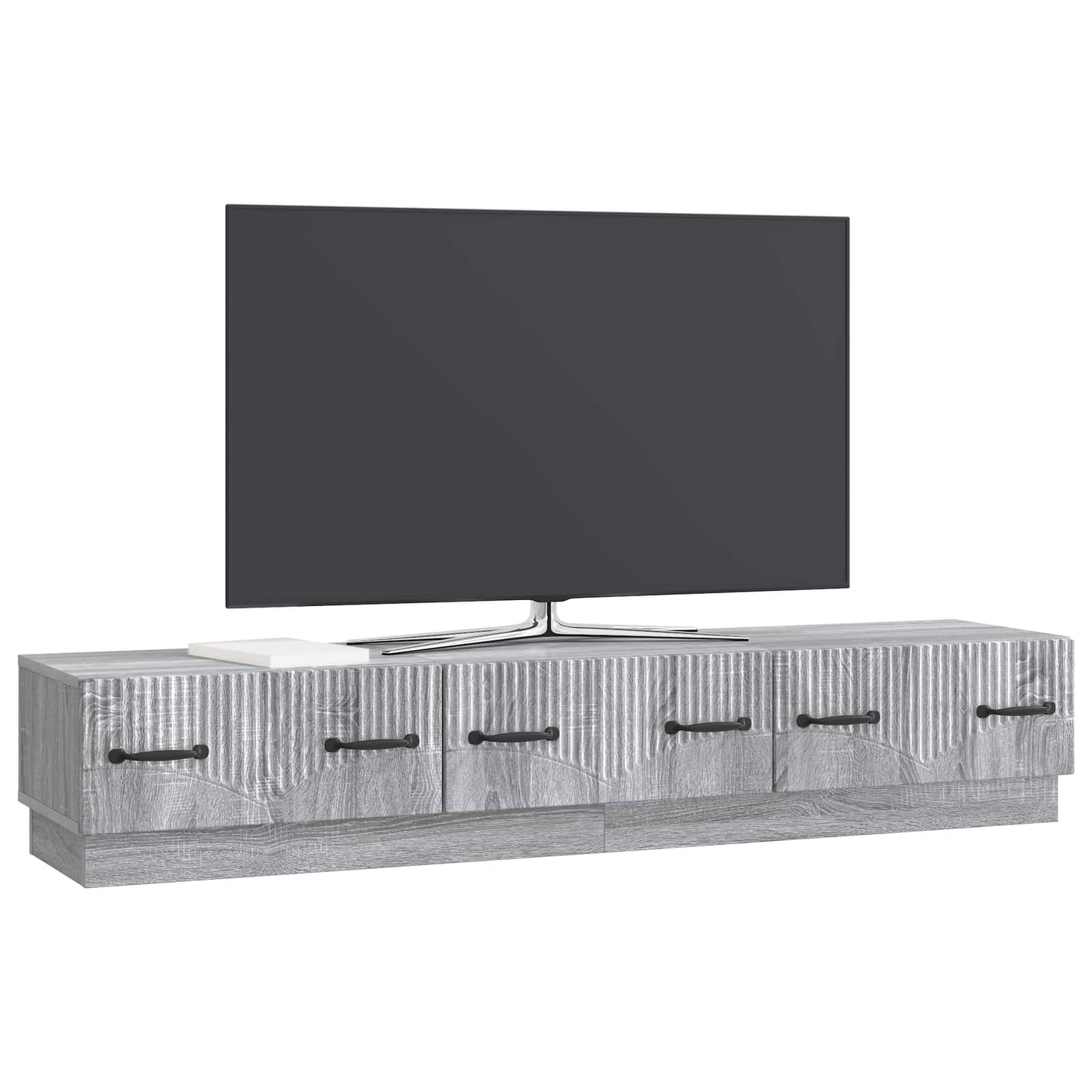 TV-skab Grå sonoma-eg 147 x 34,5 x 27 cm Konstrueret træ