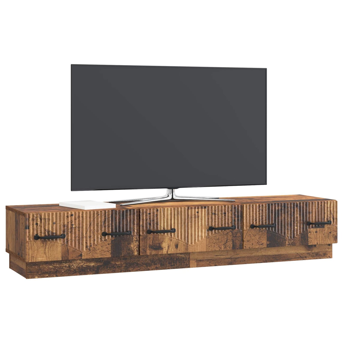 TV-skab Gammelt træ 147 x 34,5 x 27 cm Konstrueret træ