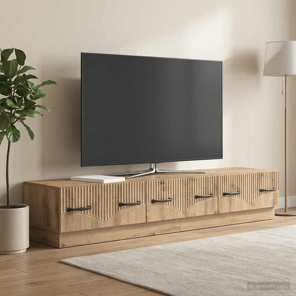 TV-skab 147 x 34,5 x 27 cm Artisan-eg Konstrueret træ