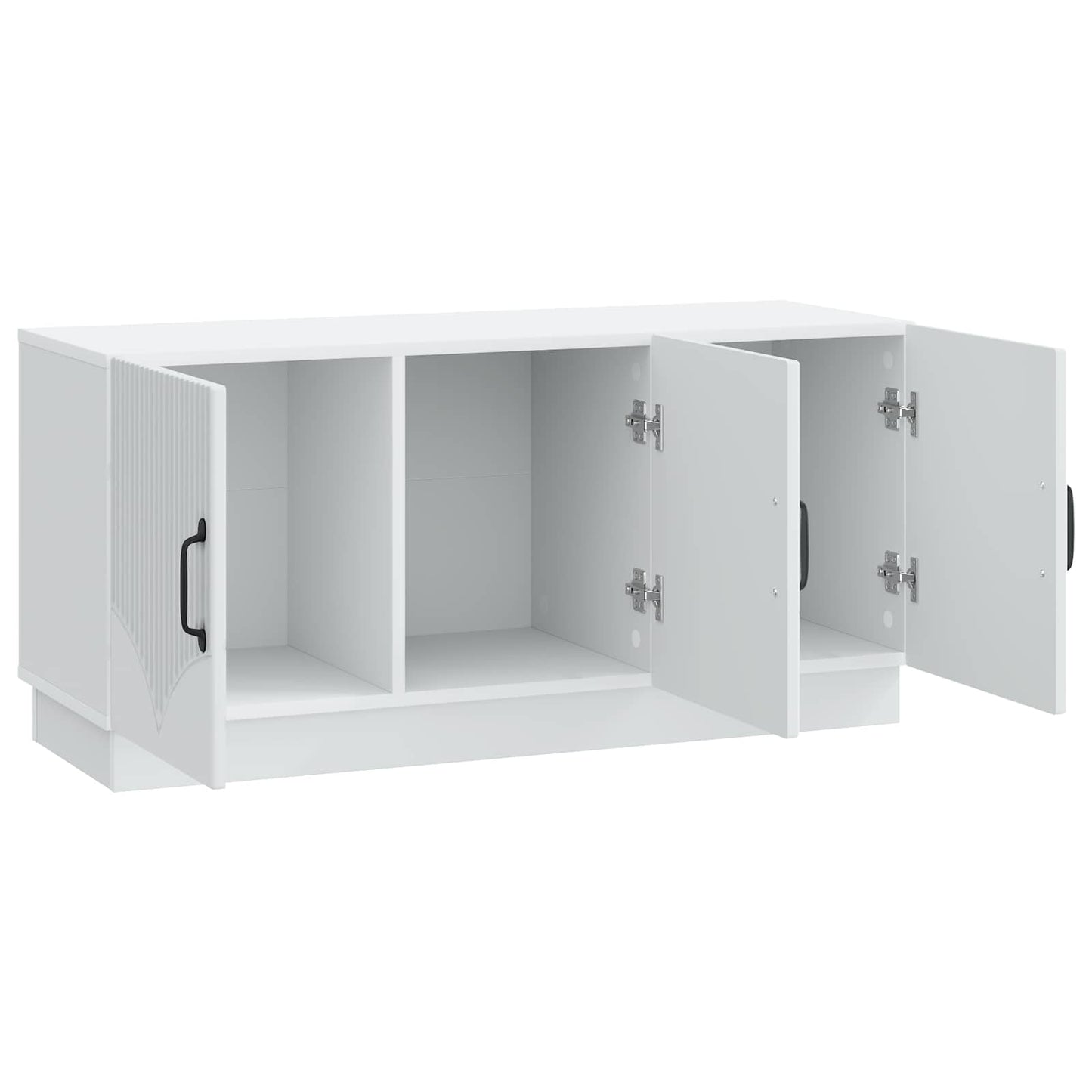 TV-skab Hvid 99 x 34,5 x 47 cm Konstrueret træ