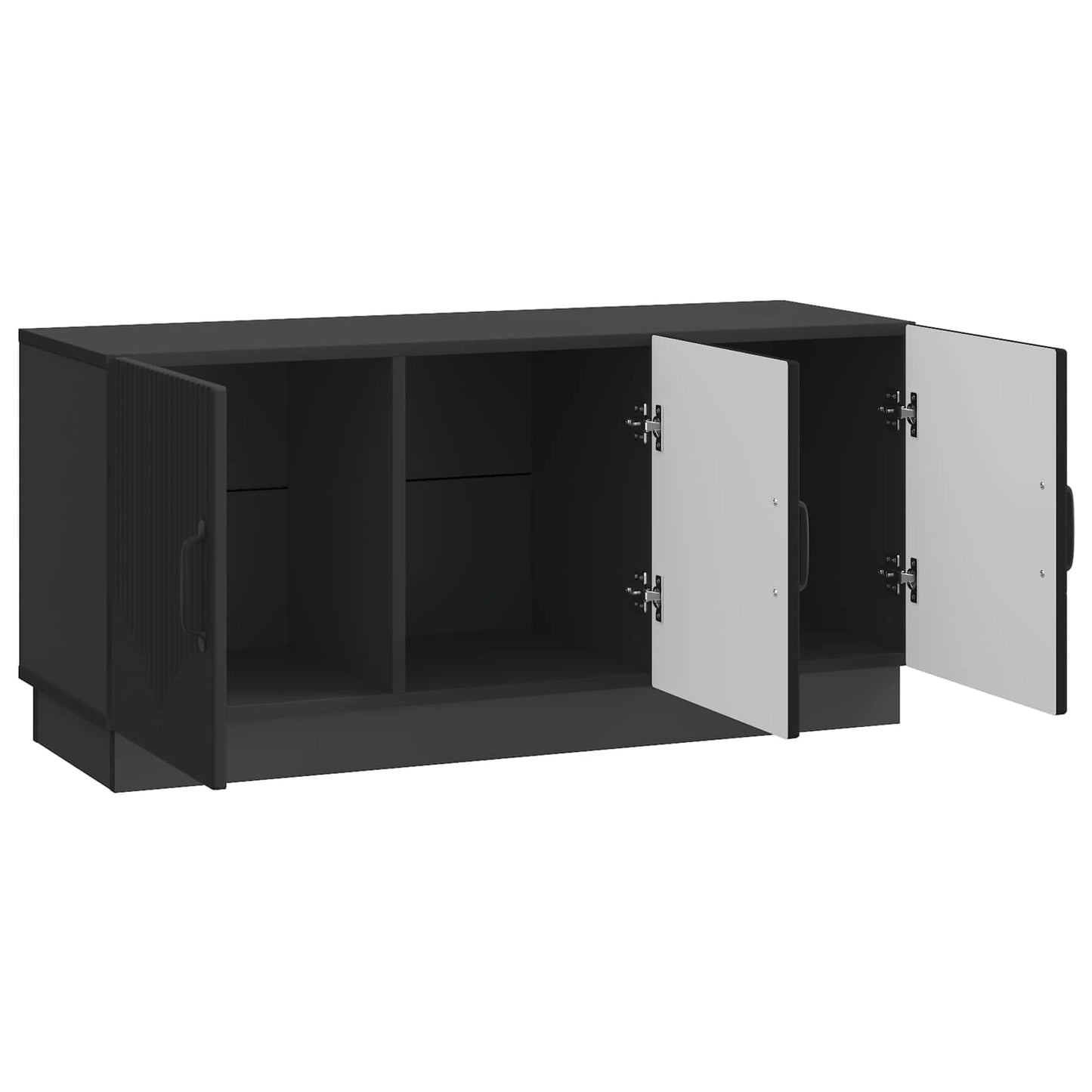 TV-skab Sort 99 x 34,5 x 47 cm Konstrueret træ