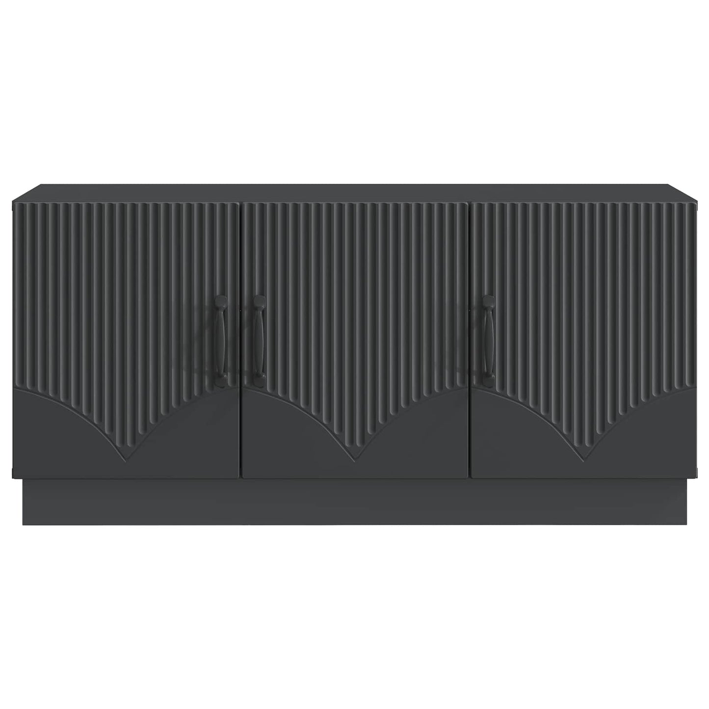 TV-skab Sort 99 x 34,5 x 47 cm Konstrueret træ