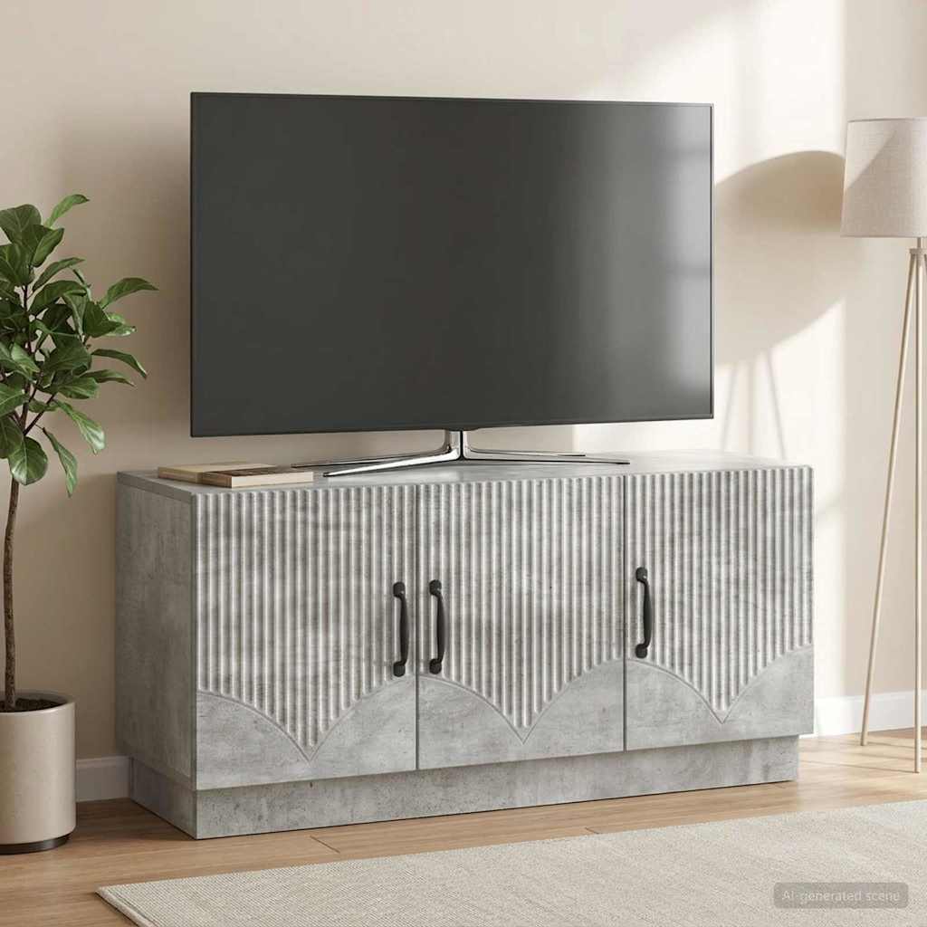 TV-skab Betongrå 99 x 34,5 x 47 cm Konstrueret træ